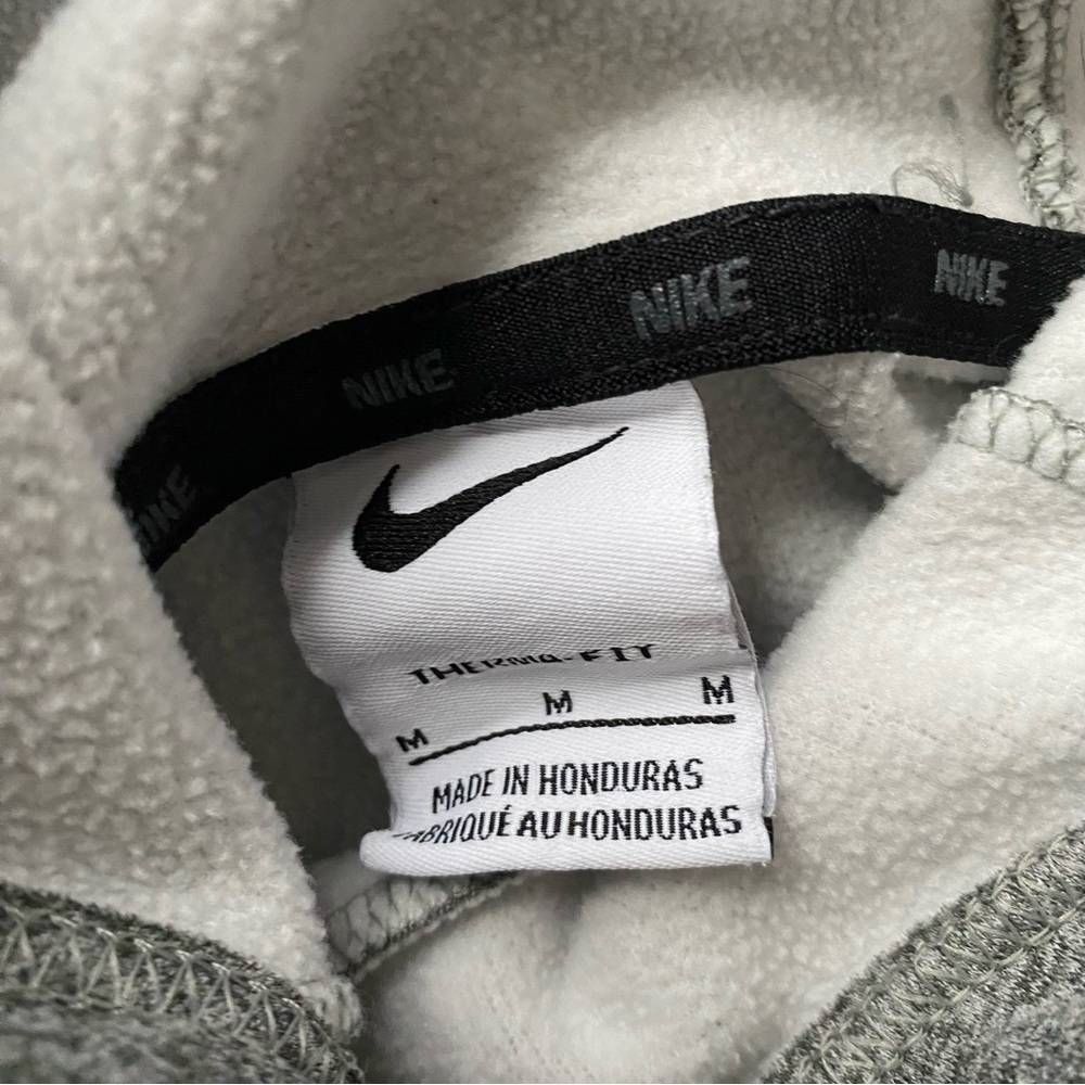Nike Heather Gray Hoodie with Black Swoosh - Picture 3 of 9